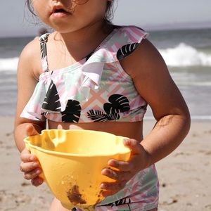 Swim Zip toddler girl suit